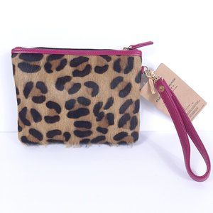 NEW Clever Carriage Leopard St Tropez Haircalf Mak